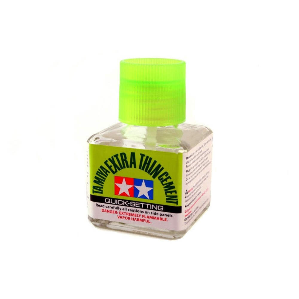 Tamiya Extra Thin Quick Setting Cement 40ml Jar with Brush TAM87182