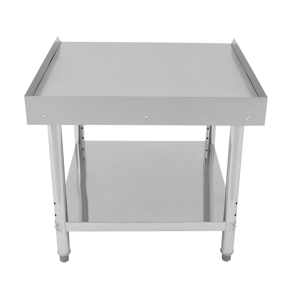 Adjustable Stainless Steel Work Table for Kitchen and Garage Storage