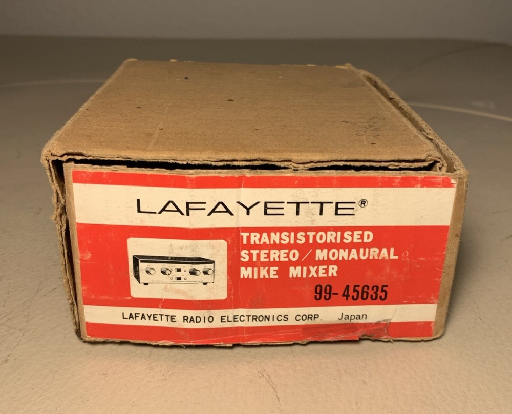 Vintage Lafayette 99-45635 Transistorized Stereo Mic Mixer