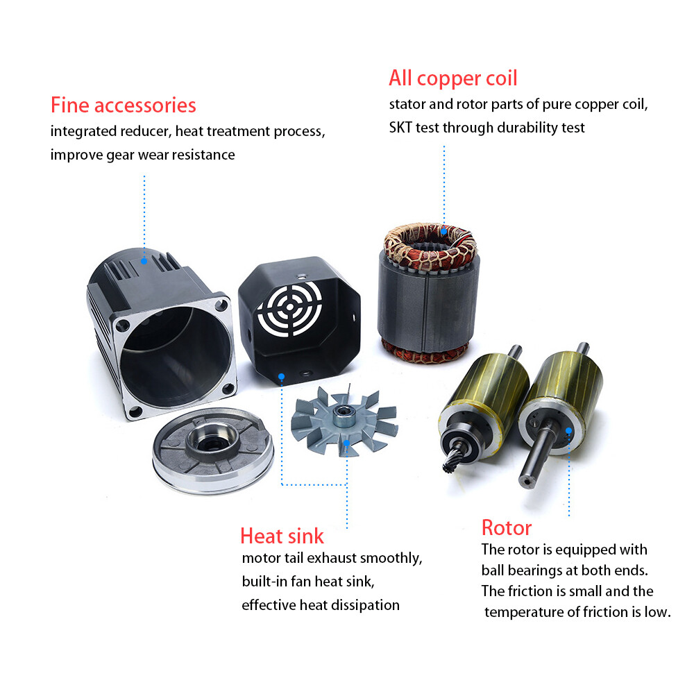 25W 110V AC Gear Reversible Motor Electric Variable Speed Reduction Controller