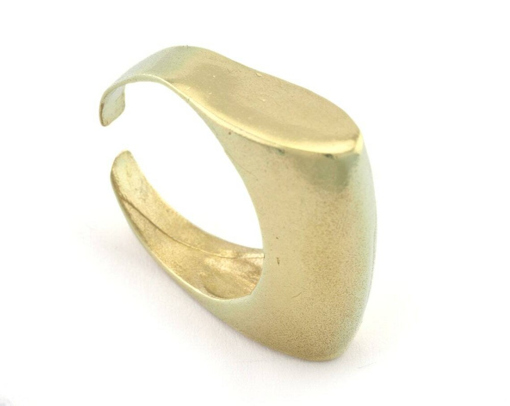 Adjustable Ring raw Brass (18.5mm 8.5US inner size ) 3282 ring27