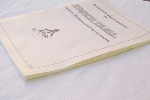 Vtg ATARI Space Duel Operation Maintenance Manual Schematic Package Supplement