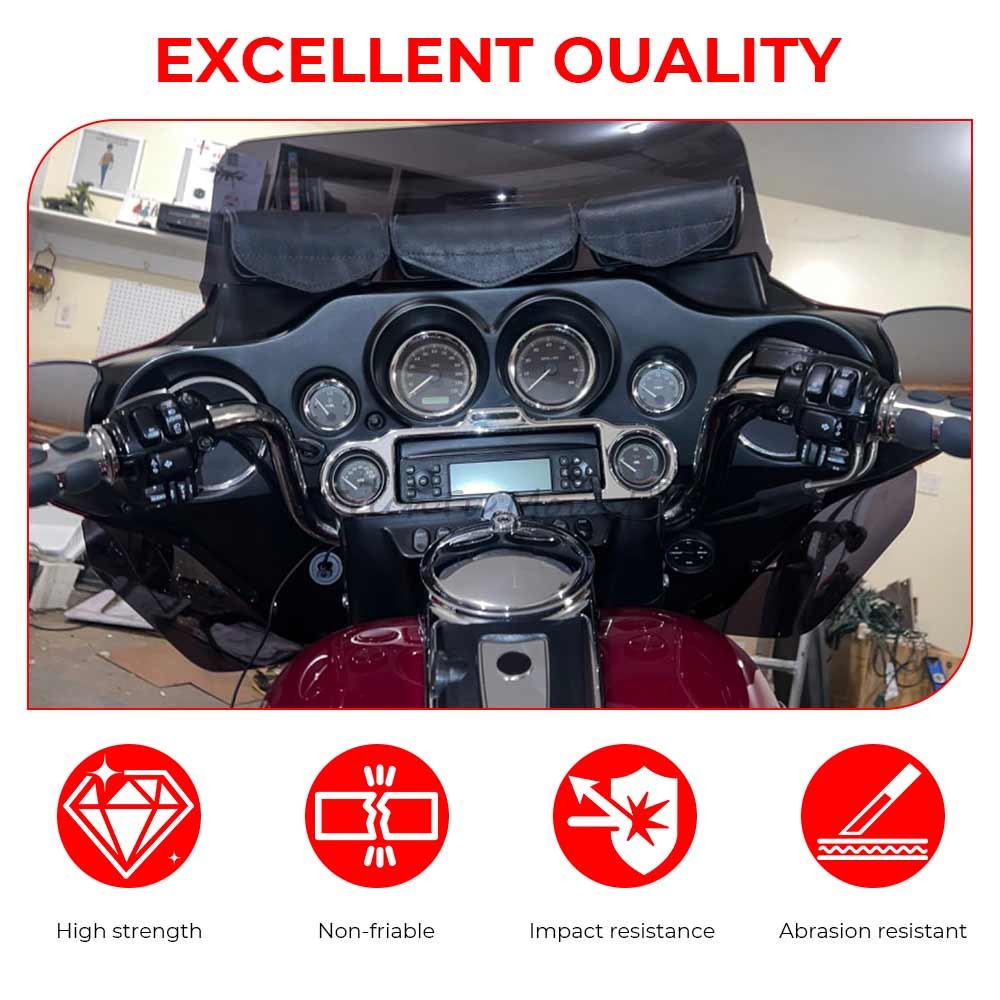 Black 10pcs Hand Control Switch Button Caps For Harley Electra Glide Tri Glide