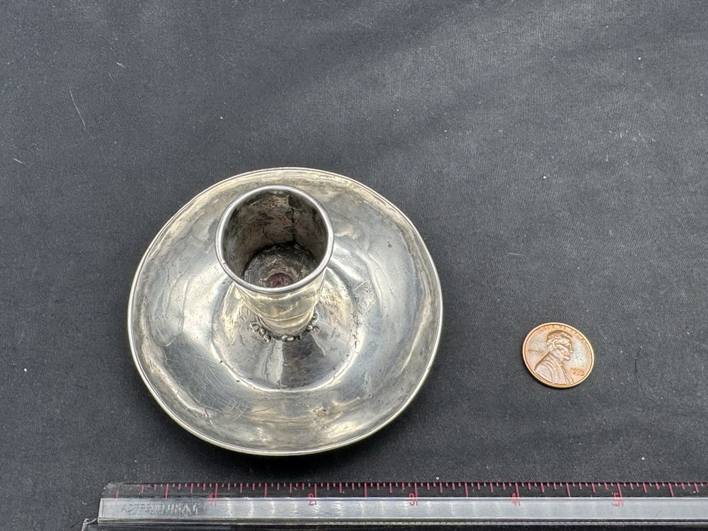 Antique Solid Sterling Silver Candlestick, 111 grams