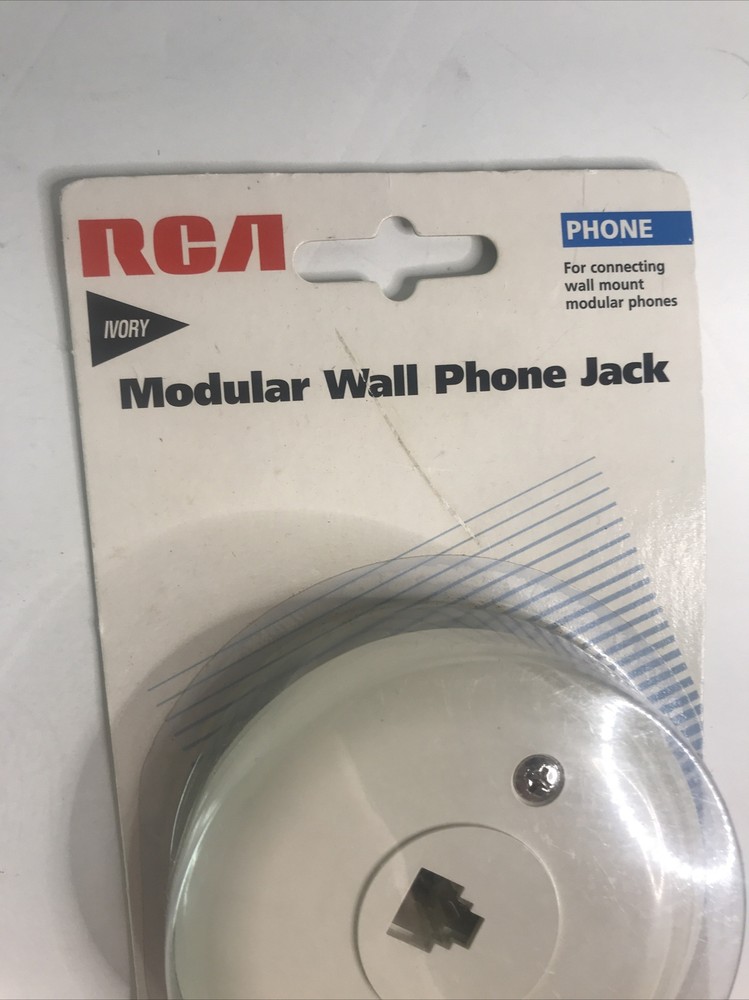 RCA Modular Wall Phone Jack New 1858