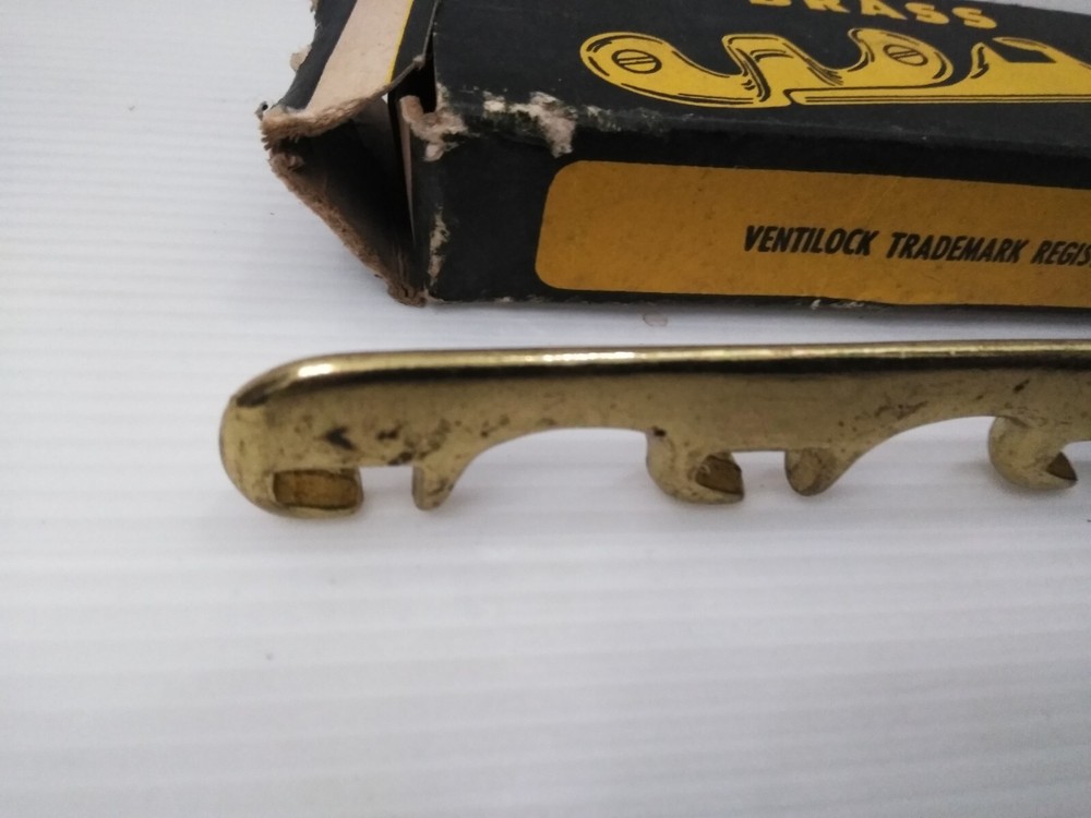 Vintage Slaymaker Ventilock No 37 Window Latch Lock Solid Brass