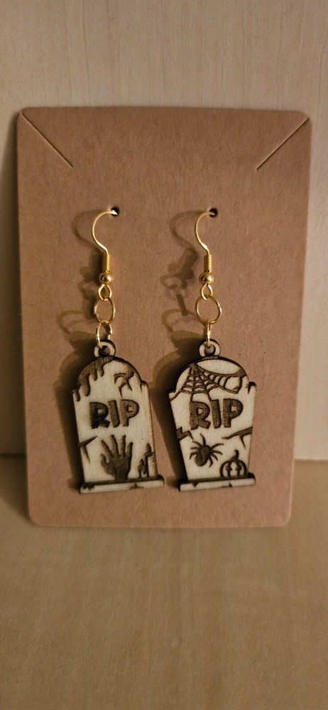 Tombstone Holloween Earrings