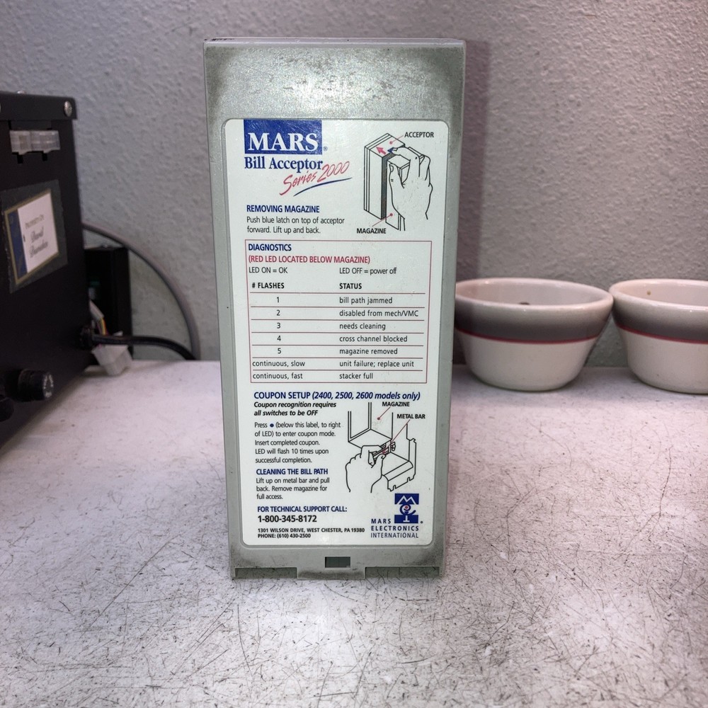 MARS MEI 700 note stacker box $ bill acceptor validator CPI TALOS & series 2000