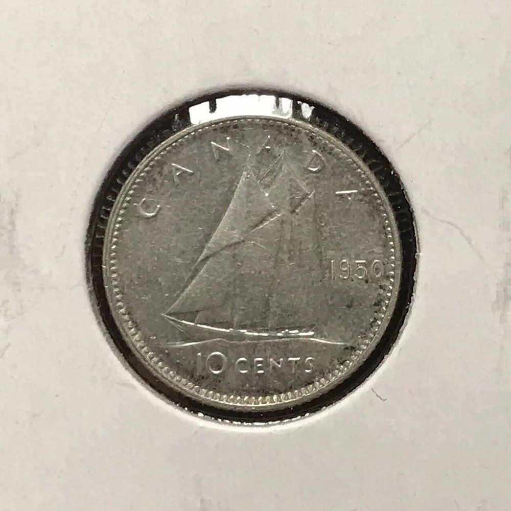 1950 10c Cents Canada - Silver - Nice Example - AM69