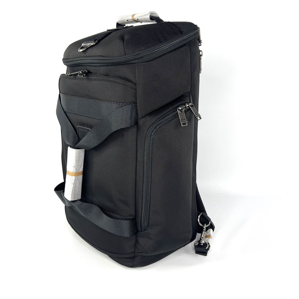 TUMI Fremont Evanston Hedrick Hybrid Backpack Duffel Bag Solid Black