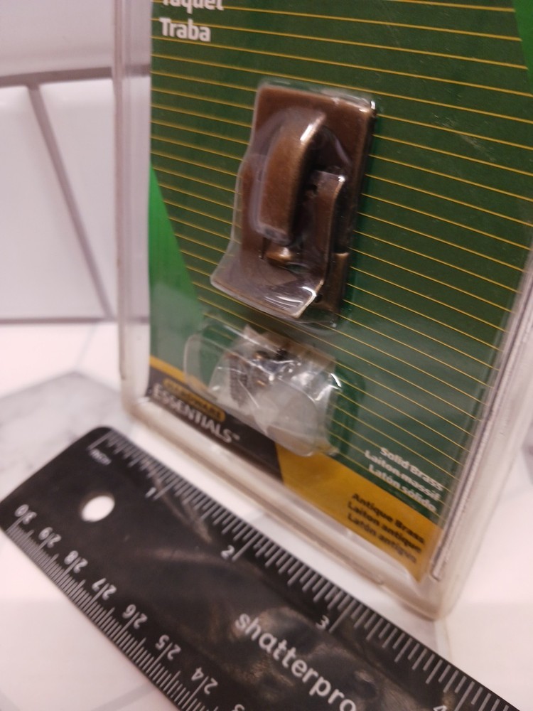 Hillman Solid Brass Catch 852404 Antique Brass Locking Hardware Essential 1PC FS