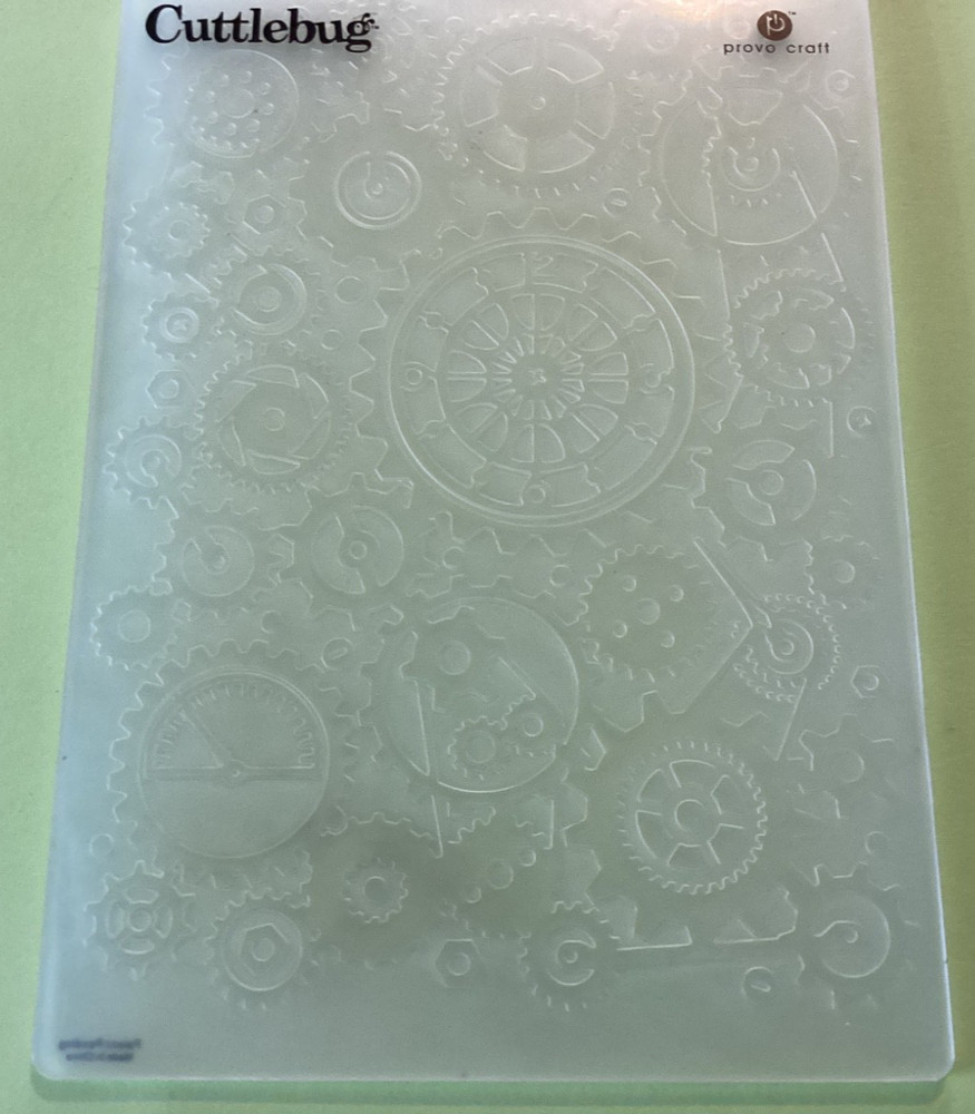 Cuttlebug Clockworks Embossing Folder