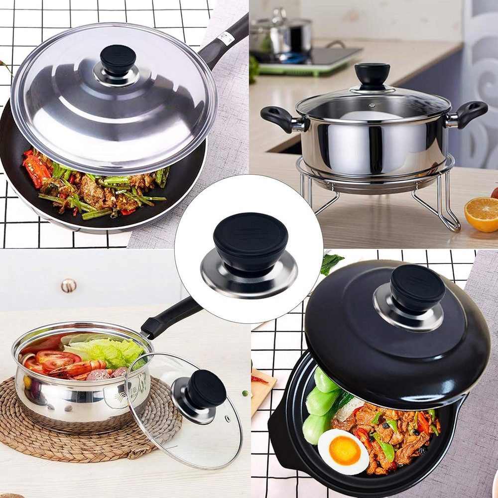 6PCS Pot Lid Knobs, Universal Kitchen Cookware Replacement Pan Lid Holding Handl