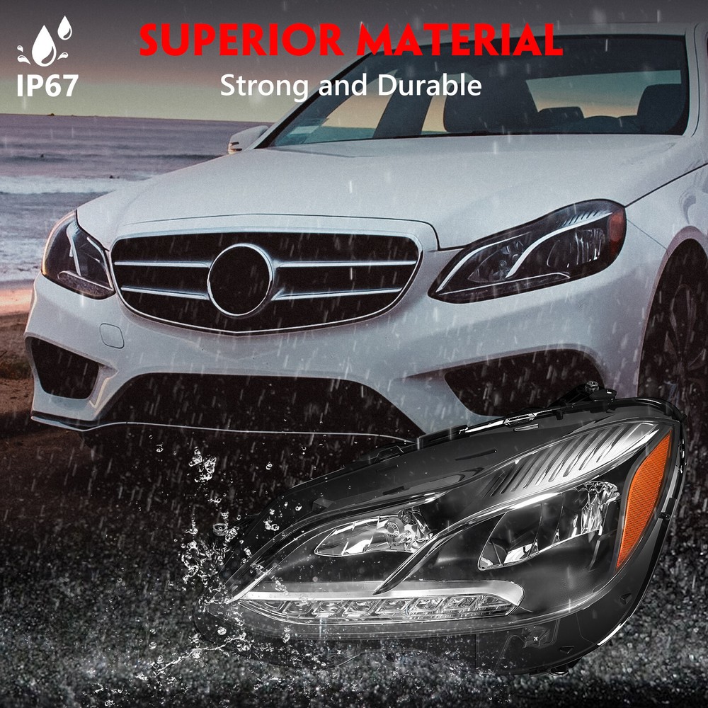 For 2014-2016 Mercedes-Benz E-Class W212 Halogen Headlight Headlamp Driver Side
