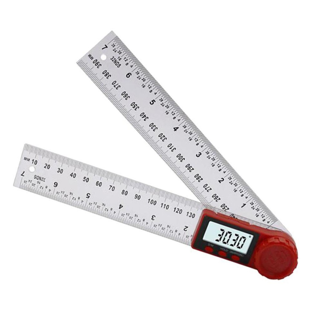 0-360° Electronic Digital Angle Finder 8" Protractor Ruler Stainless LCD 200mm