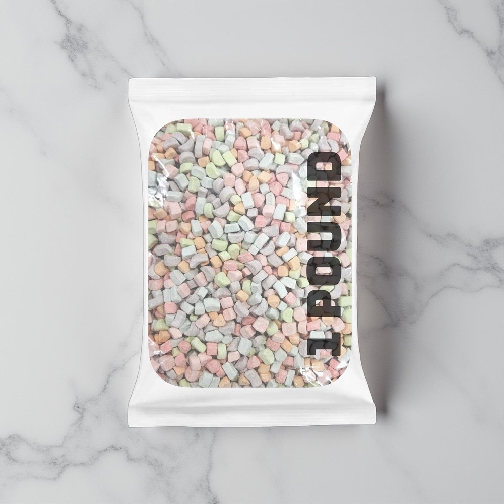 Dehydrated Rainbow Mashmallows Bulk 1 lb. Sealed Bag