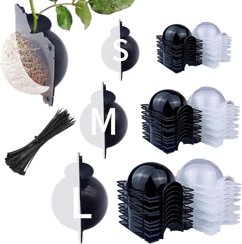 10 PCS Air Layering Propagation Kit -Thicker Version with Reusable Half Transpar