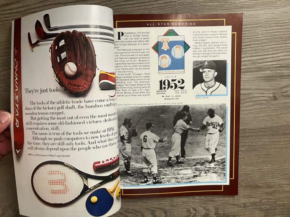 1986 MLB All Star Game Program Houston Astros