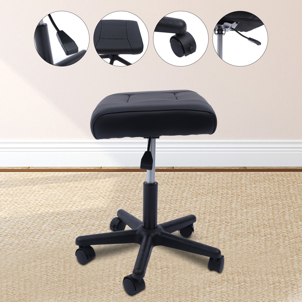 Adjustable Rolling Footrest with Wheels for Office & Home Comfort