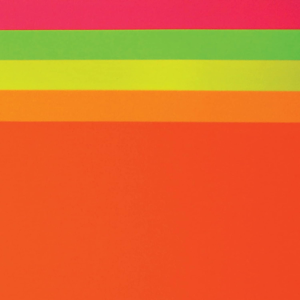 Neon Poster Board, 5 Assorted Colors, Neon, 11" X 14", 5 Sheets
