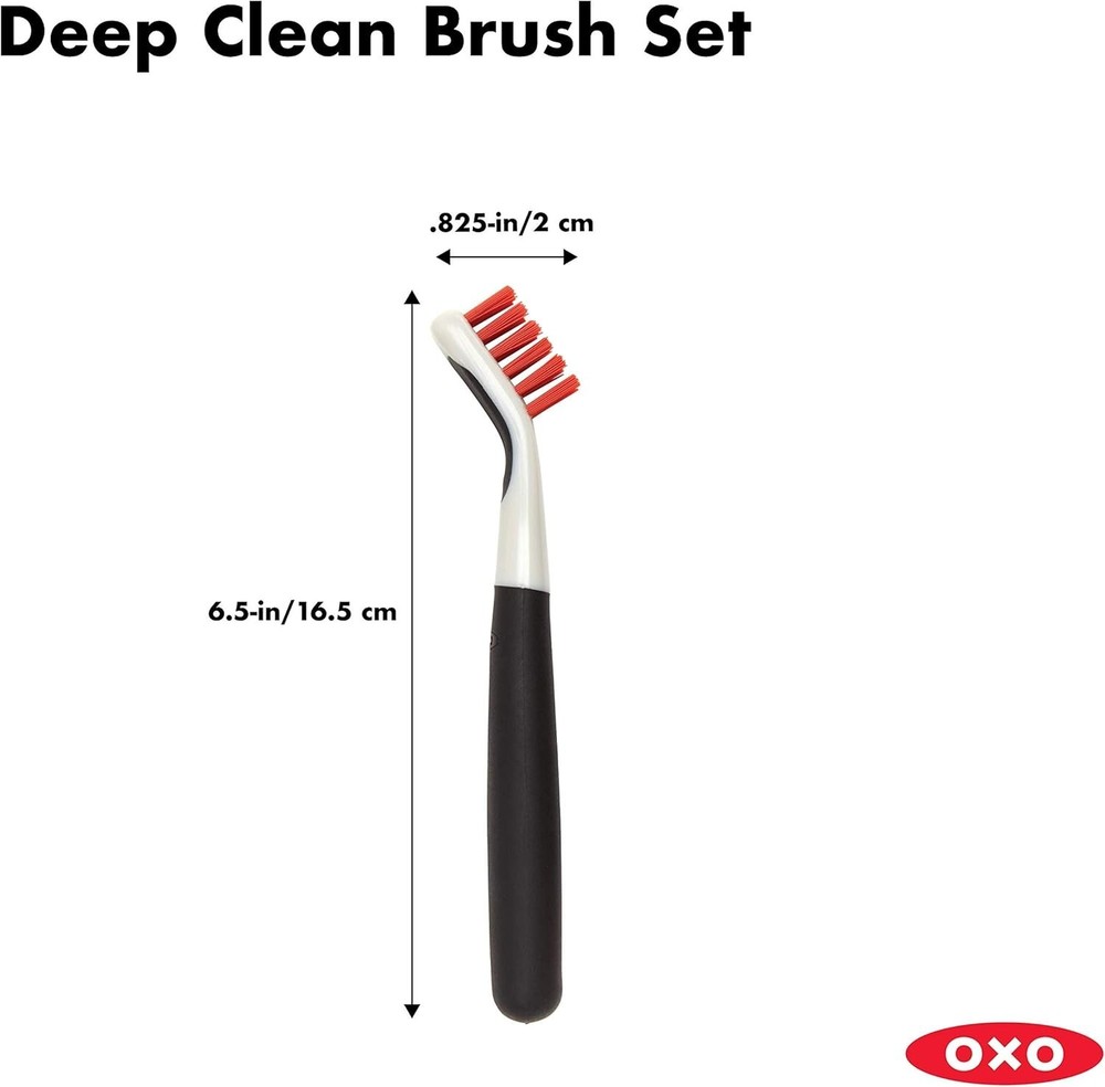 OXO Good Grips Deep Clean Brush Set, Orange