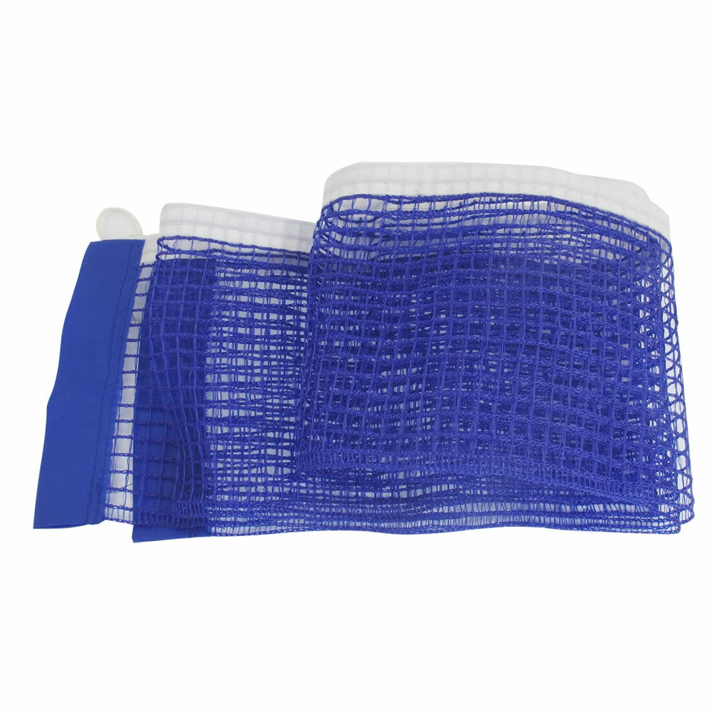Nylon Replacement Table Pingpong Sports Tennis Mesh Net w Pull String Blue
