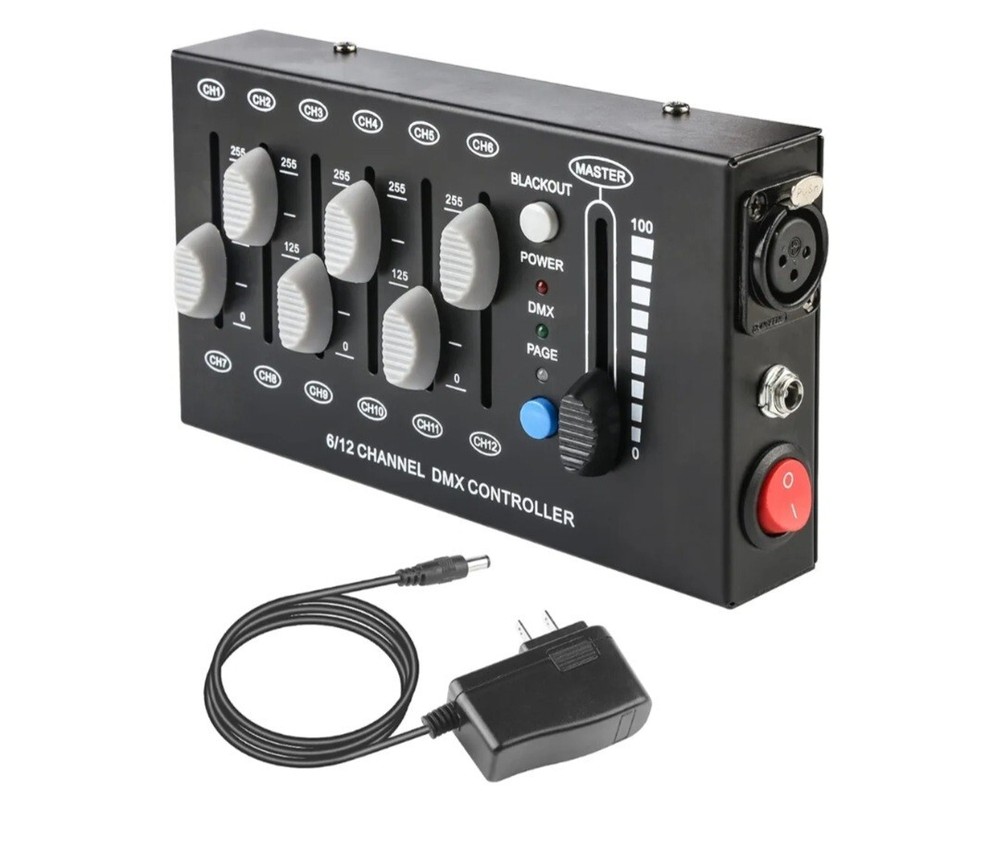 MAD OWL 12 Channel DMX Dimmer Controller, Portable 12