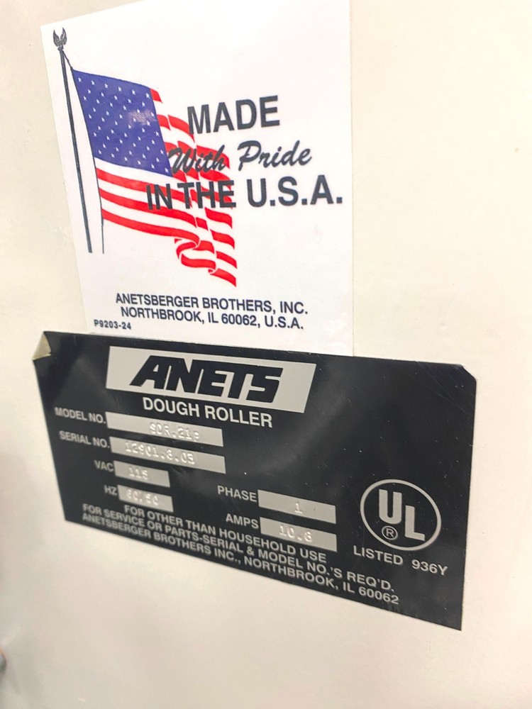 Dough Roller/ Anets SDR 21P Double Pass Through Dough Roller/ 115V