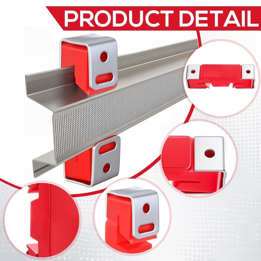 LEIFIDE 50 Pack Sound Isolation Clips Red Noise Proofing Wall Ceiling Studio