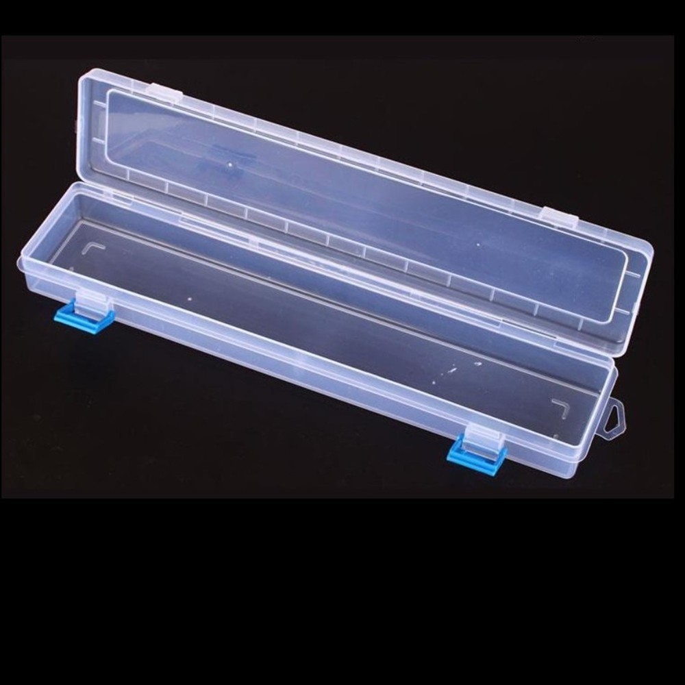 Transparent Storage Box Drawing Tools Bin Toner Pencil Box Storage Box