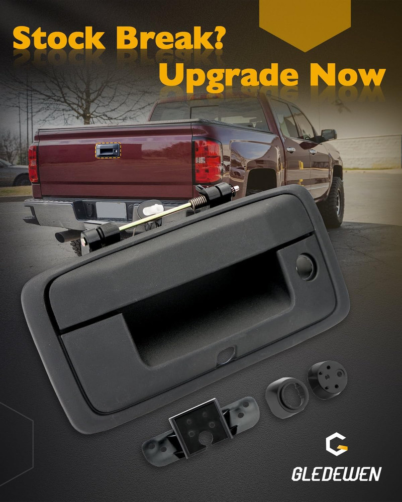 Tailgate Handle Kit w Keyhole Camera Hole Chevy Silverado GMC Sierra 2014–2015
