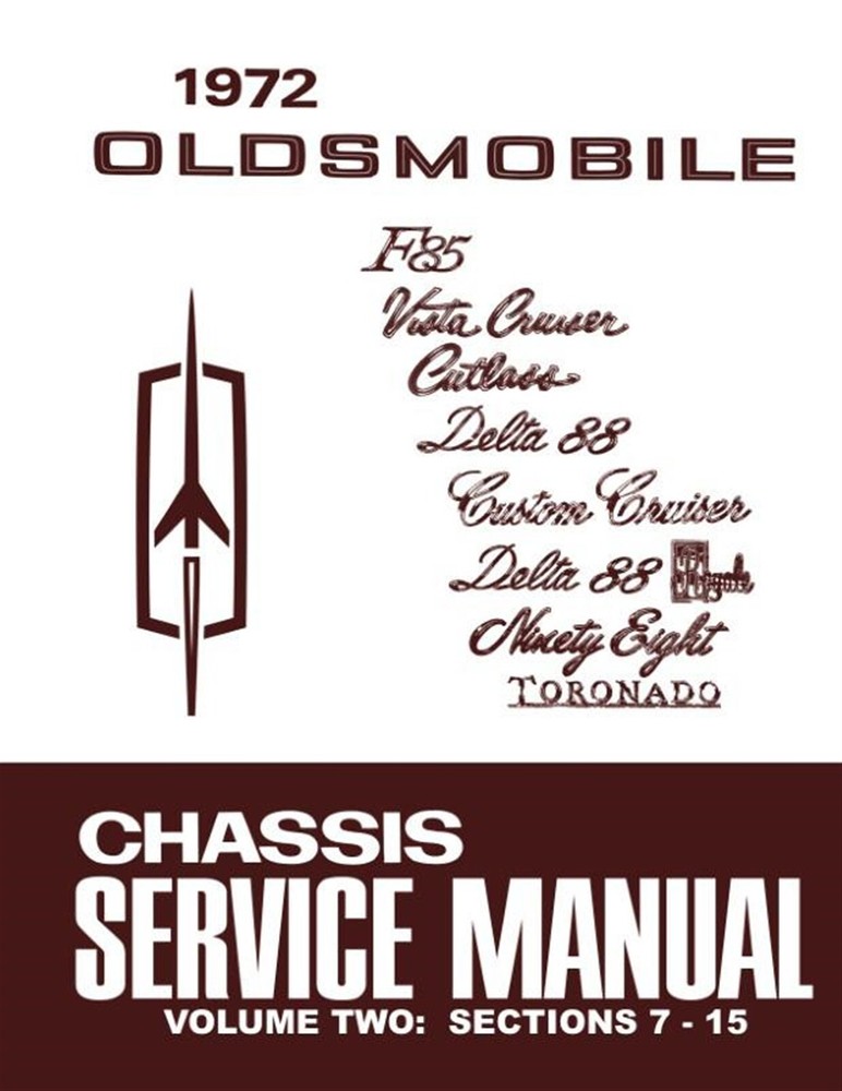 1972 Oldsmobile Chassis Service Manual
