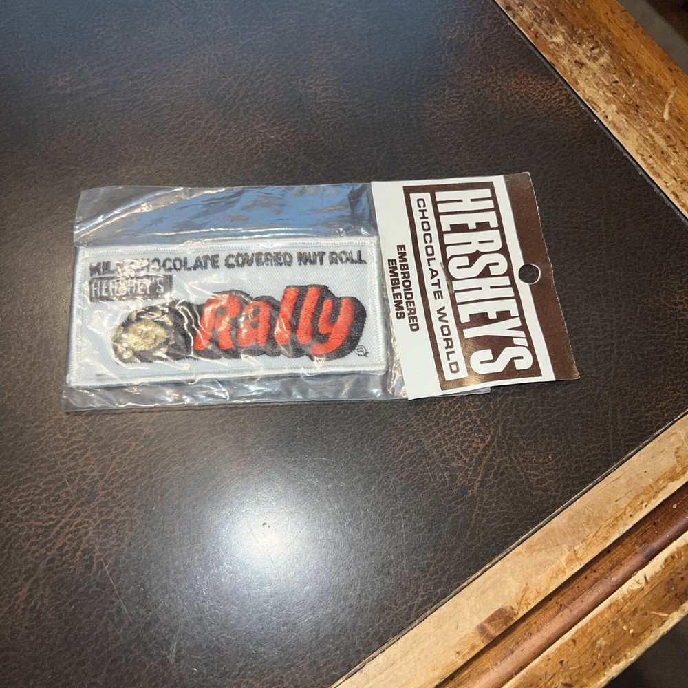 Vintage Hershey Candy Chocolate World Patch Rally Candy bar