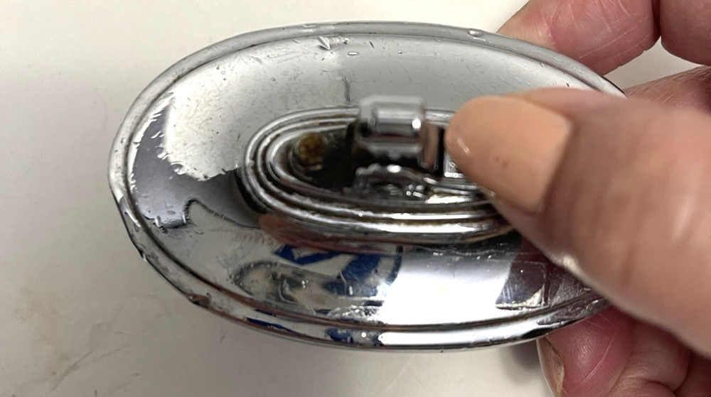 RONSON TEMPO TABLE LIGHTER CHROME PLATED USA MADE