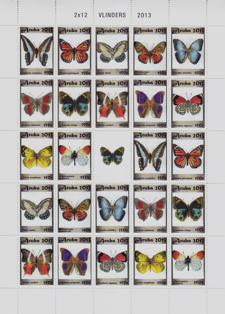 Aruba Issue 2013 (FS 657-668) Butterflies