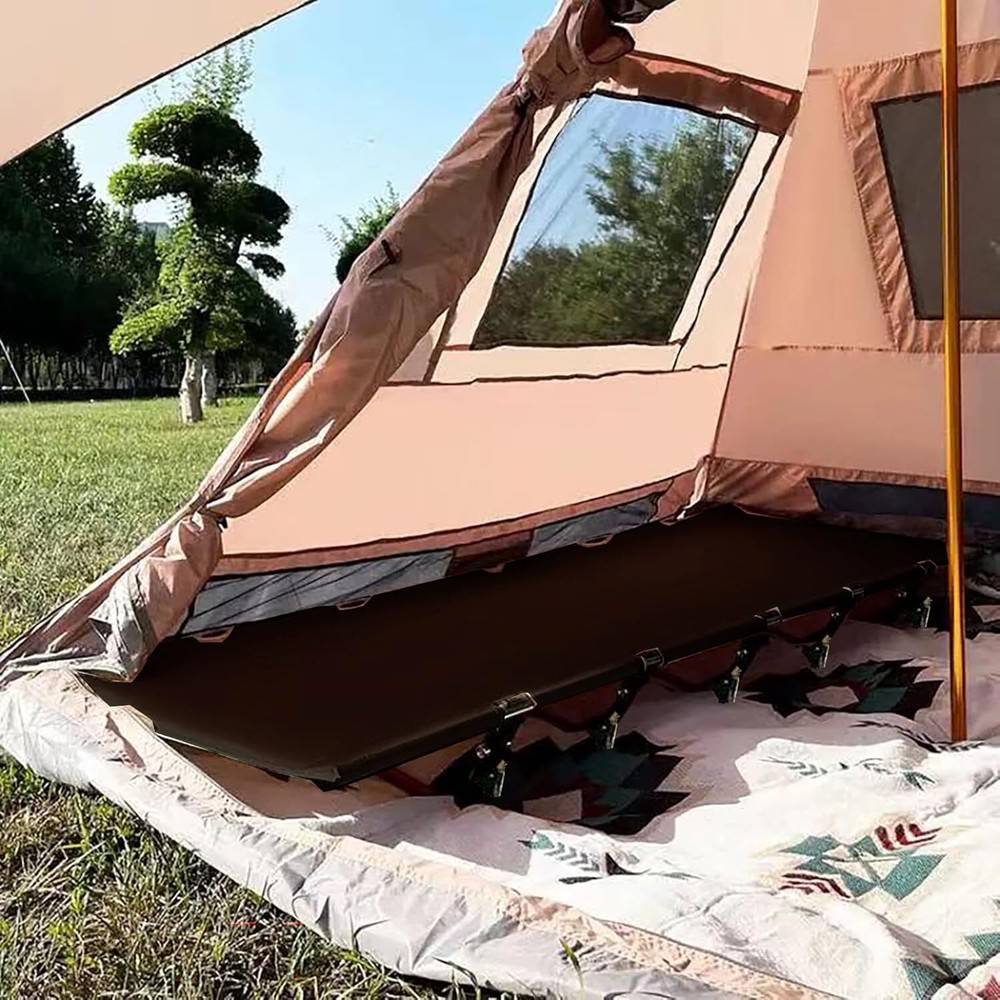 Portable Camping Cot Sleeping Cot Ultralight Backpacking Camping Cot Black