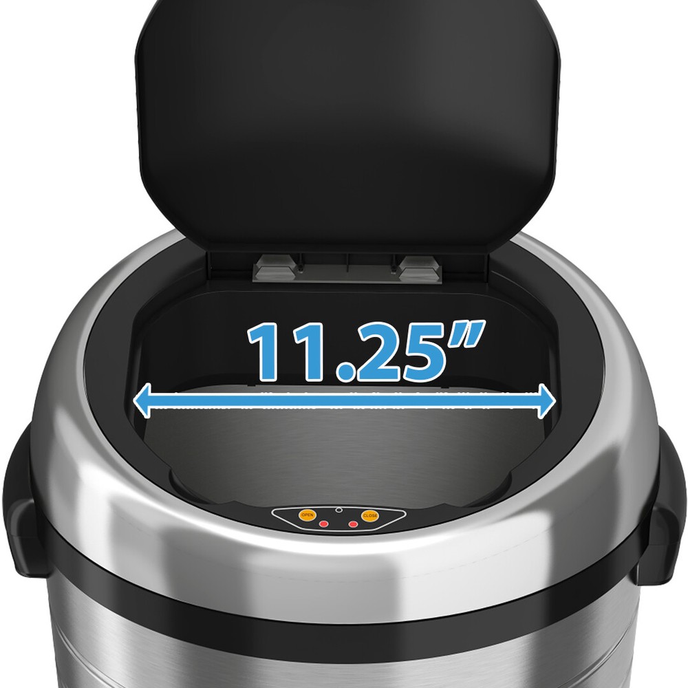18 Gallon Large Touchless Sensor Automatic stainless steel Trash Can Kitchen