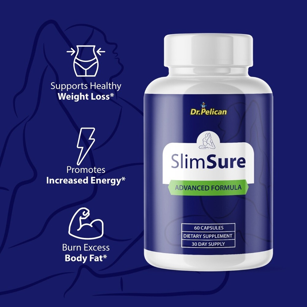 SlimSure- Digestive Support- 2 Bottles- 120 Capsules