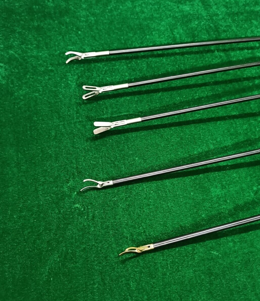 5pc Laparoscopic Bipolar Forceps & Sealer Cutter 5mmx330mm Reusable Instruments