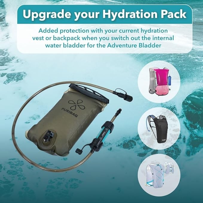Puribag - Adventure Hydration Bladder 2L Water Purification System