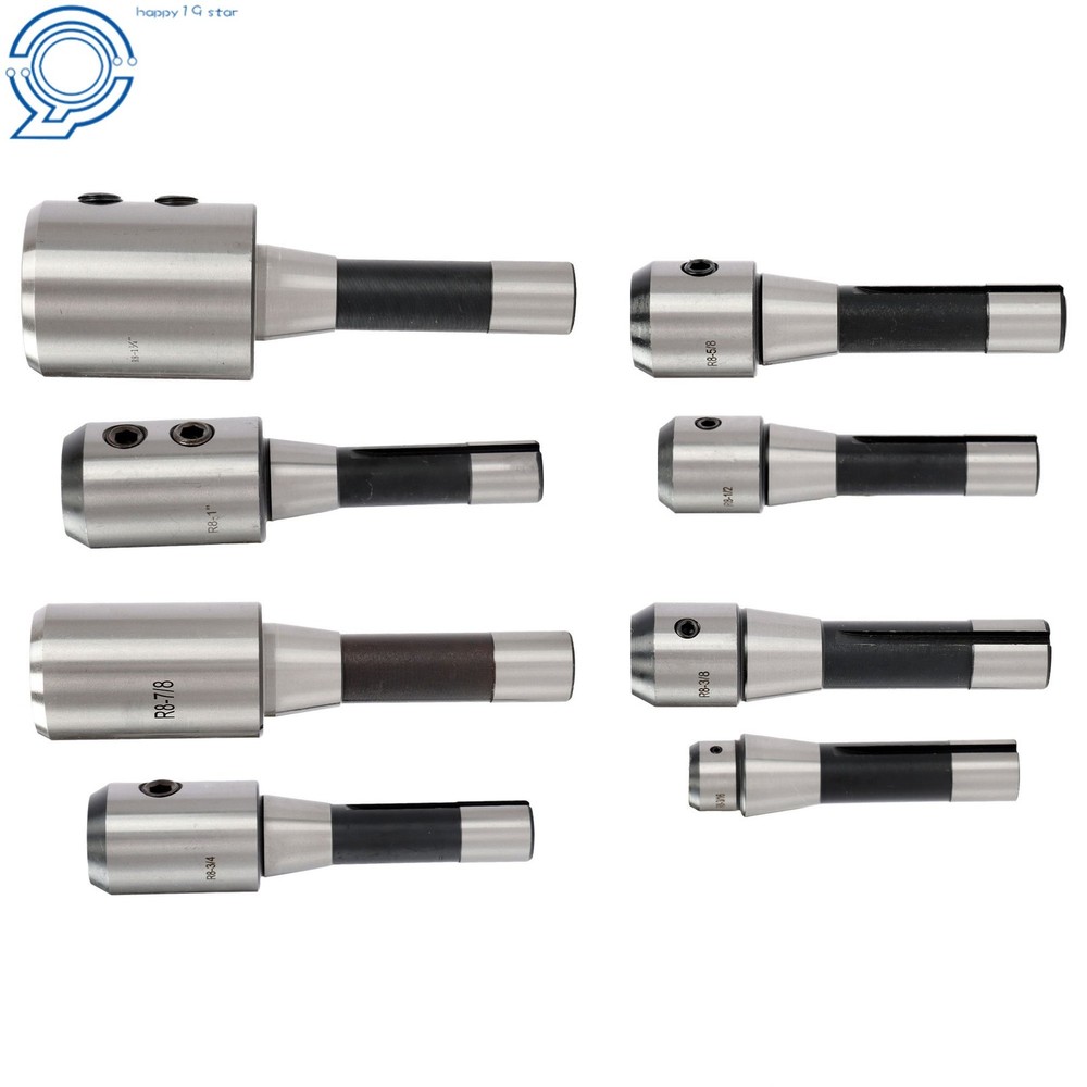 R8 Precision End Mill Tool Holder Set for Milling Machine 202-5310 8 Pack