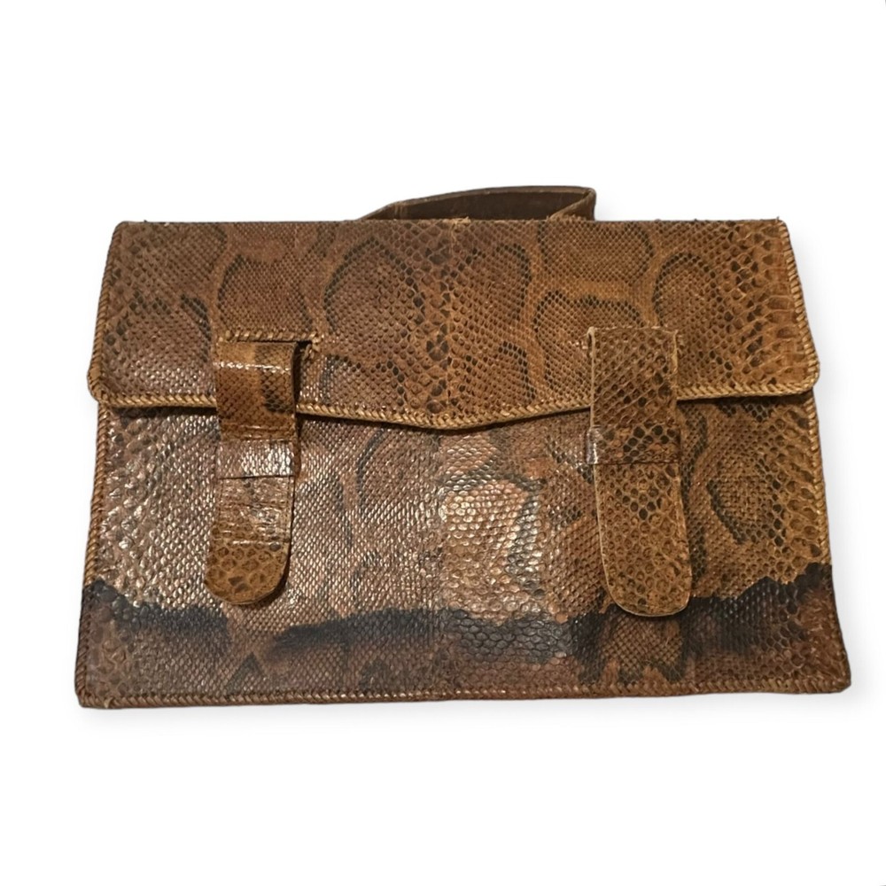 Vintage/Antique Snakeskin Leather Briefcase