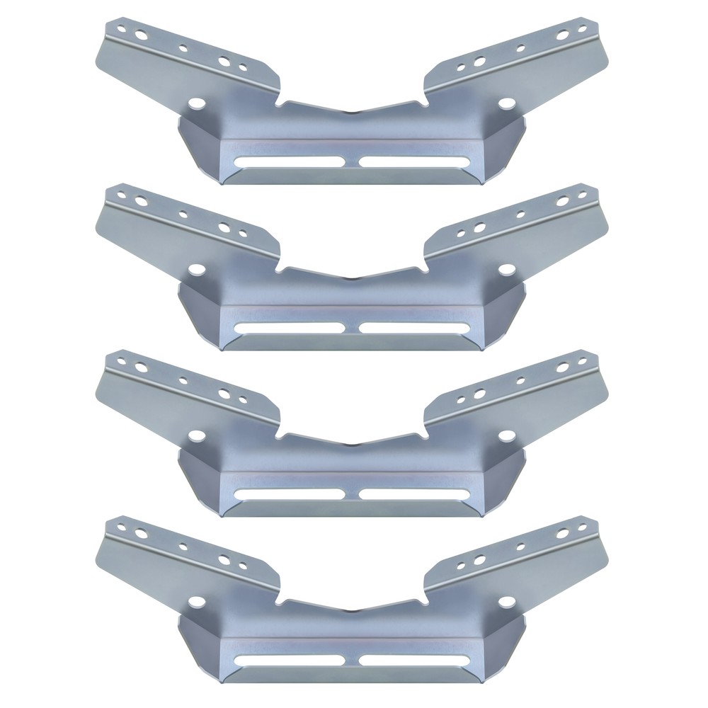 4 Pack - Pontoon V Wing Bunk Brackets for Boat Pontoon Bolster Trailer