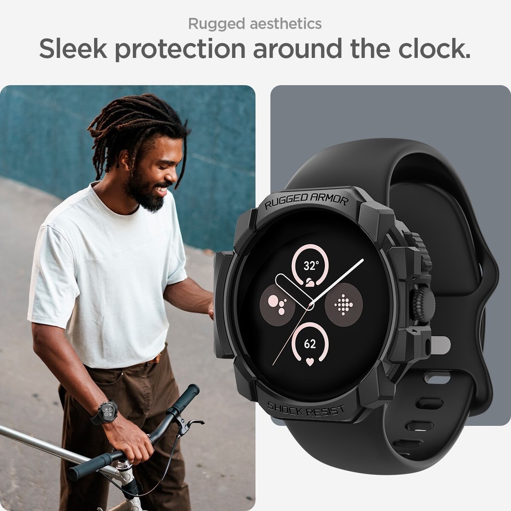 For Pixel Watch 3 (41mm) | Spigen Rugged Armor Watch Case