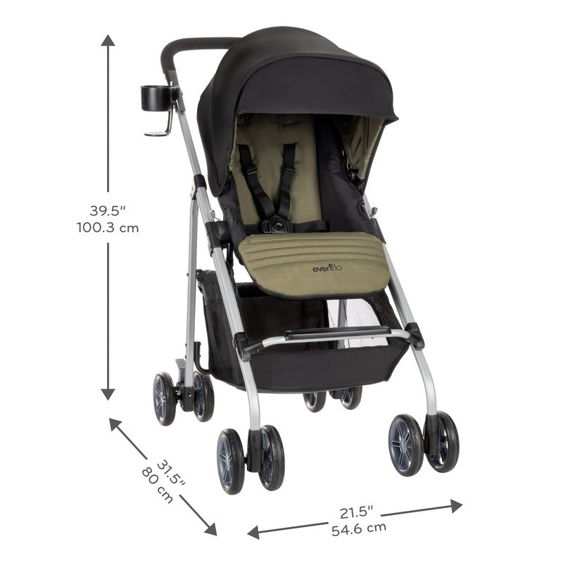 Lightweight Reversible Stroller Modular Design One-Hand Steering Large Storage