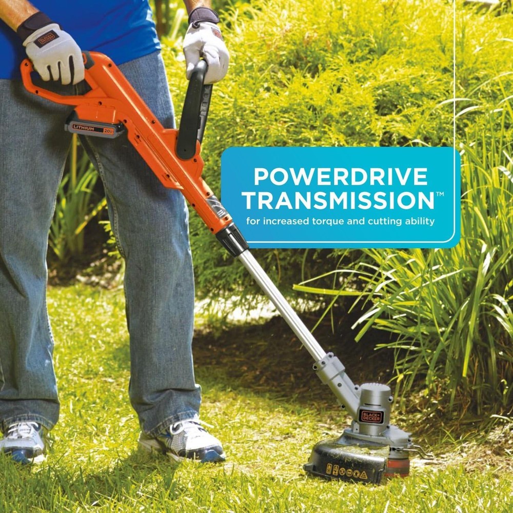 20V MAX String Trimmer and Edger 2 in 1, Cordless Weed Wacker with Auto Spool
