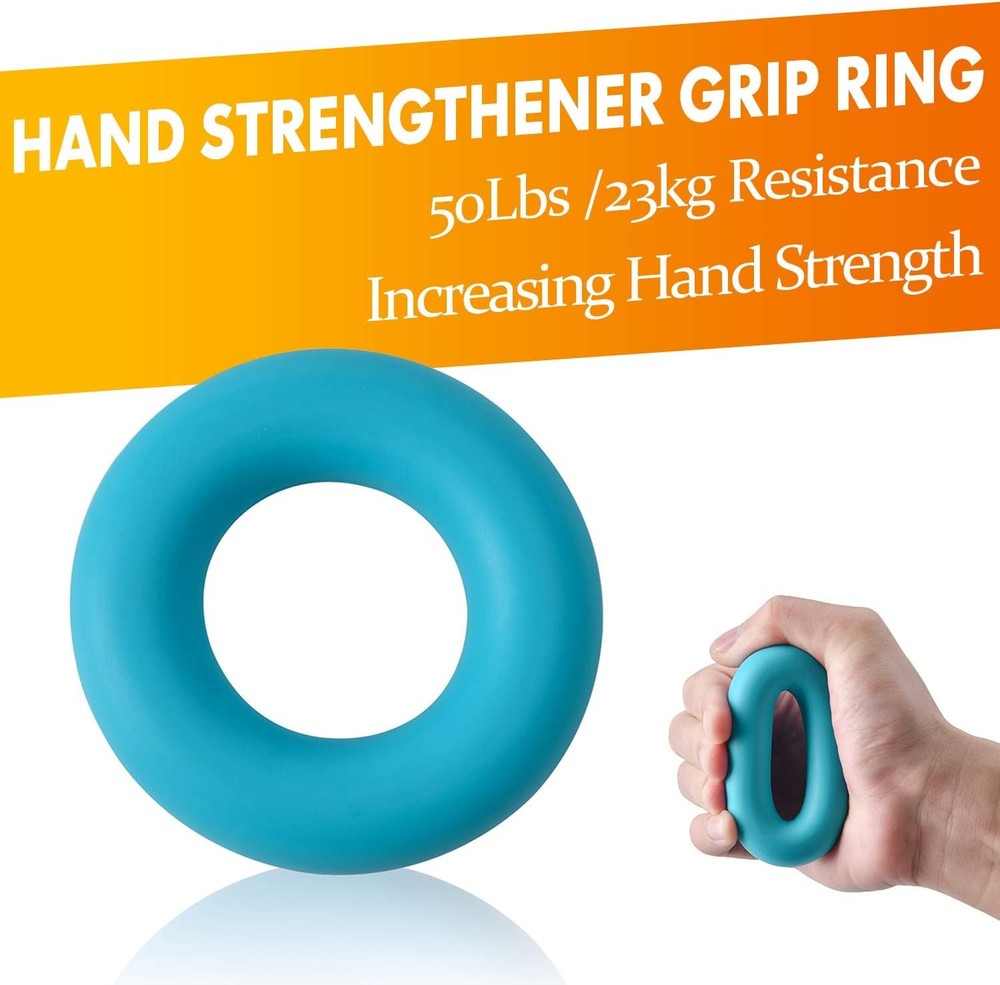 7 Pack Grip Strength Trainer Set - Adjustable Hand Gripper & Finger Exerciser