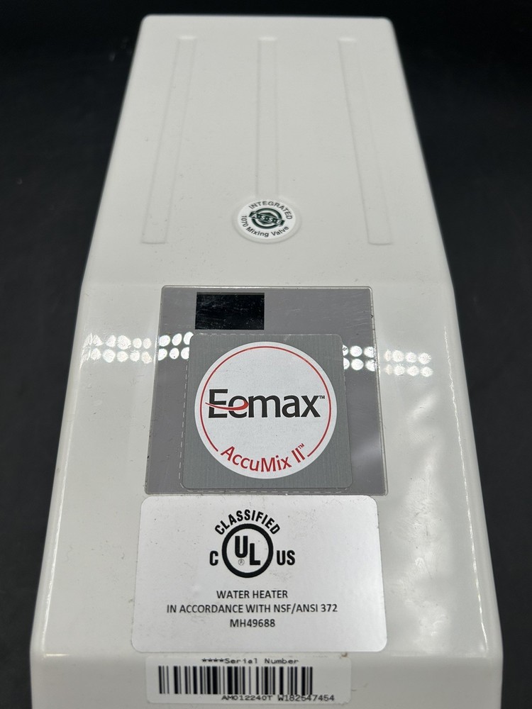 Eemax Am012240t Commercial Electric Tankless Water Heater, Undersink, 240Vac,