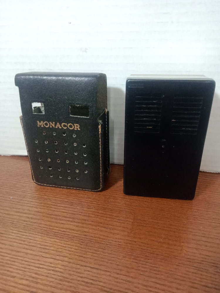 Monacor Transistor Radio Model Re-808 & Case Working