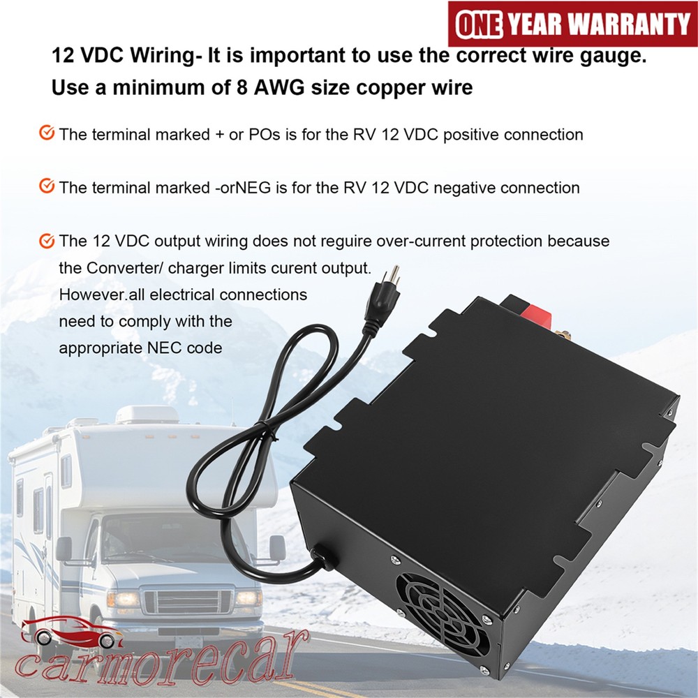 PM3-55LK 12 Volts 55 Amp Power Converter Battery Charger LED PD9260-C